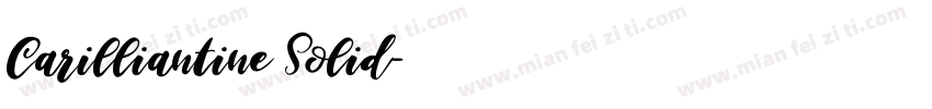 Carilliantine Solid字体转换